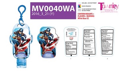 Label (Blueberry Label   Capt America)